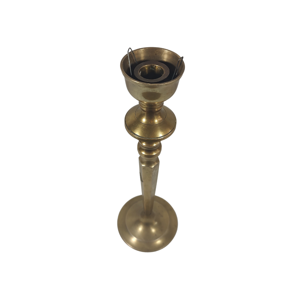 Single Brass Candle Holder