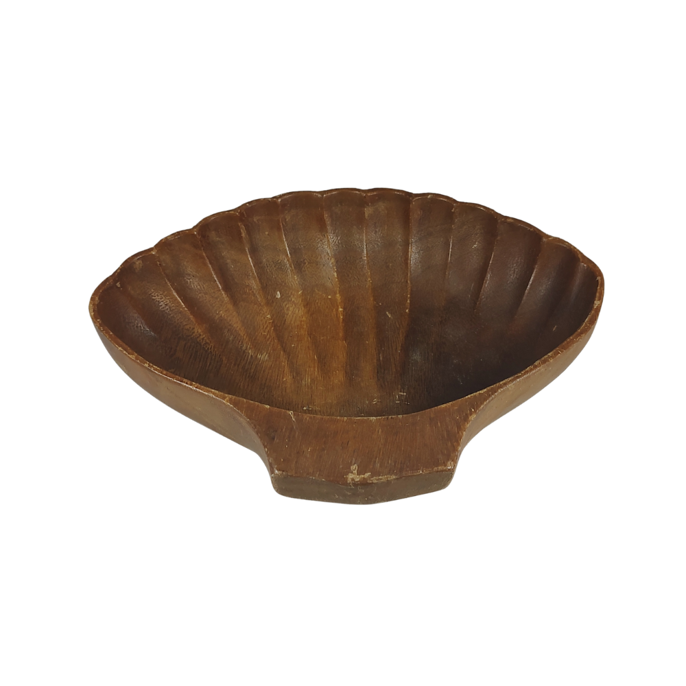 Monkey Pod Wood Seashell Key Bowl