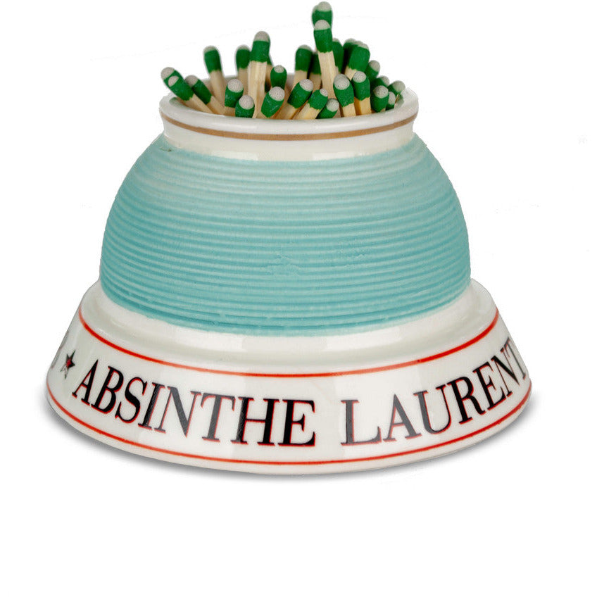French Bistro Ceramic Match Strike - Turquoise