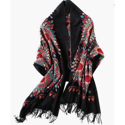 Buttery Embroidered Pashmina Wrap