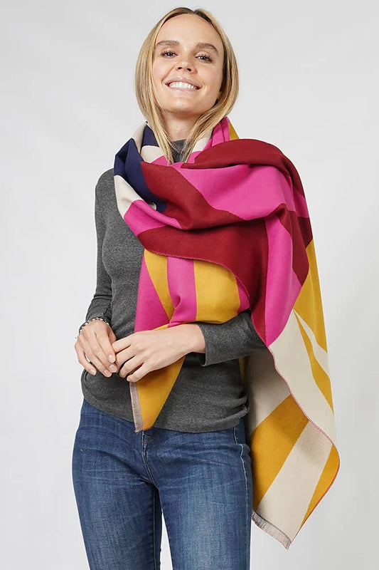 Geometric Pattern Pashmina Scarf